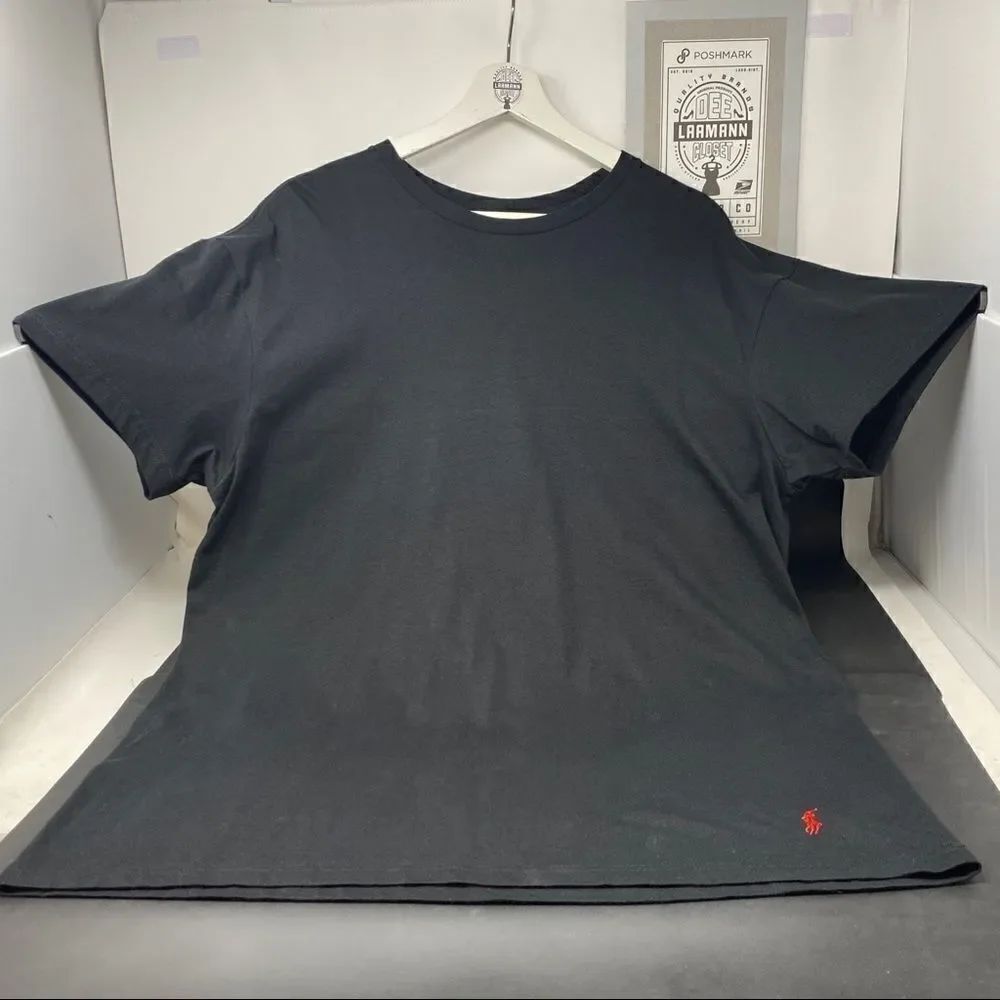 NEW Polo Ralph Lauren Black-T wRed Embroidery Logo
